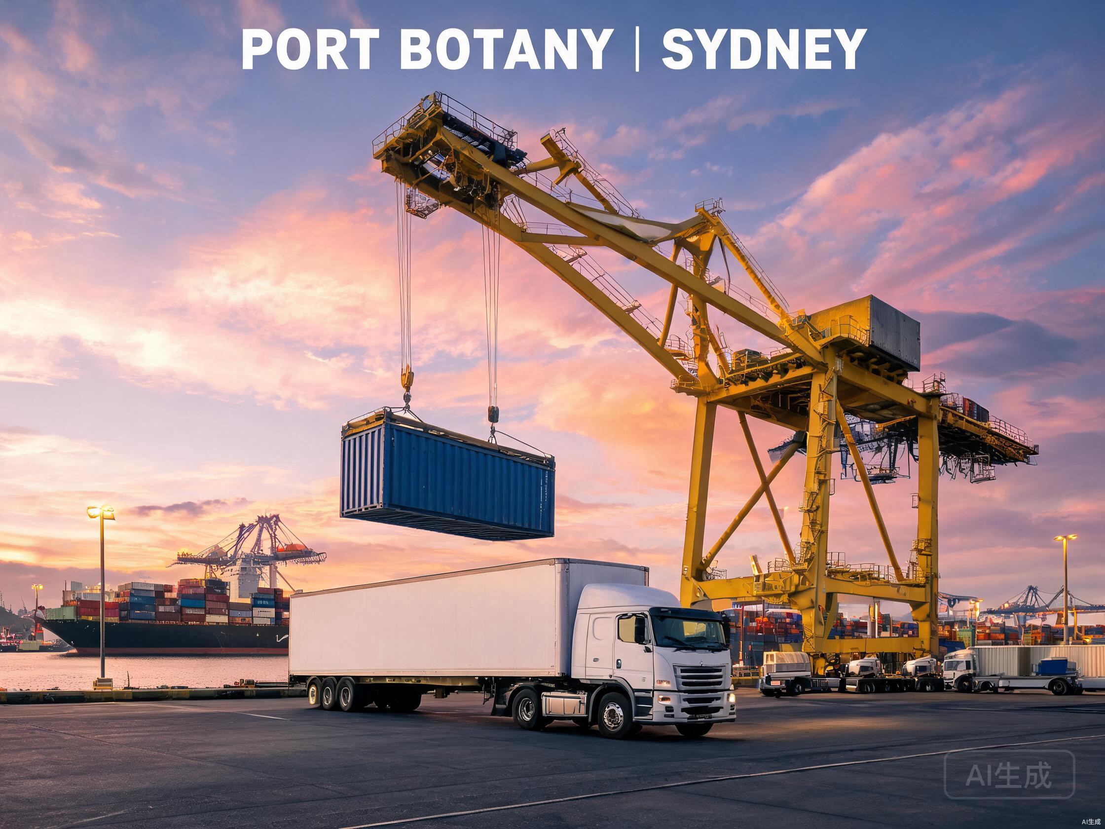 Container cartage and distribution operation at Port Botany Sydney